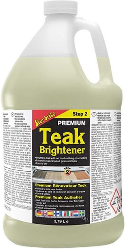 Star brite Premium Teak Brightener Step2