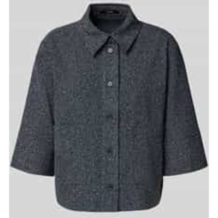 Blouse met viscose en overhemdkraag, model 'Zinami'