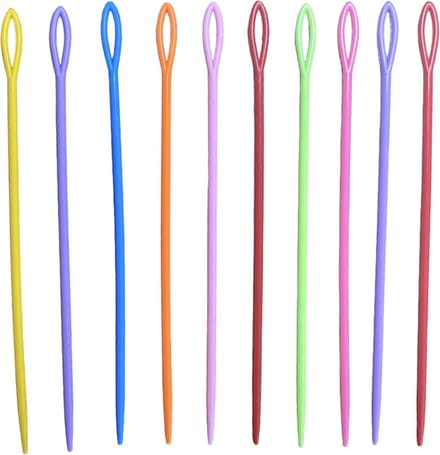 Bijoux by Ive - 10 plastic naalden van circa 15 cm groot in verschillende kleuren