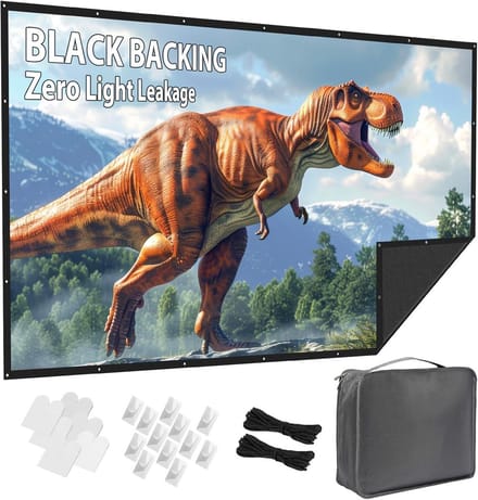 Draagbaar 72 Inch Projectiescherm Opvouwbaar voor Thuisbioscoop