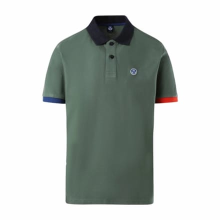 Polo North Sails Men SS Polo Graphic Garden Green-L