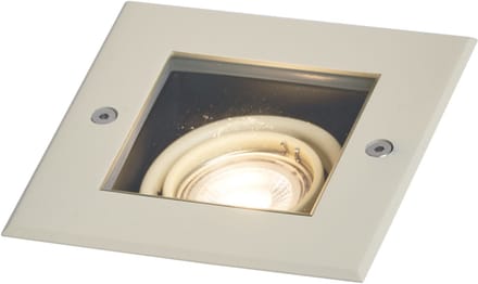 QAZQA oneon - Moderne Grondspot - 1 lichts - L 13 cm - Beige - Buitenverlichting