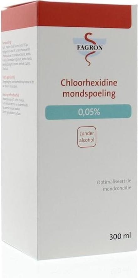 Fagron Chloorhexidine mondspoeling 0.05% 300 Milliliter