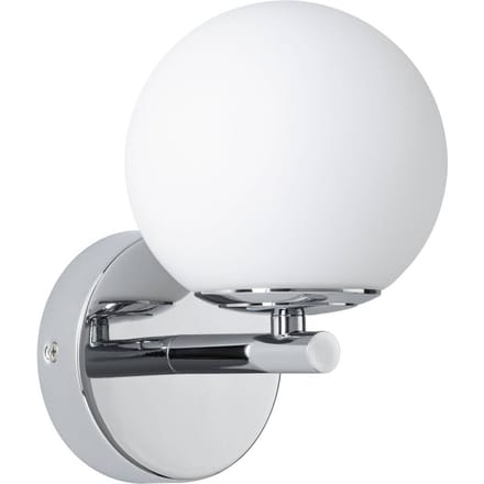 Selection Bathroom LED-wandlamp Gove IP44 3000K 400lm 230V 5W Chroom, Satijn