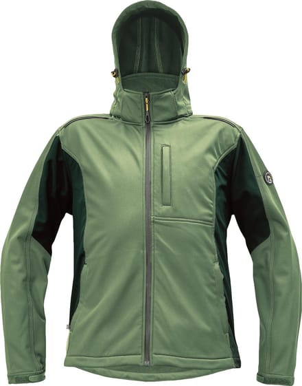 Cerva Dayboro Softshell jack groen/zwart maat S