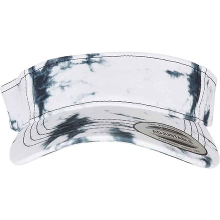 Flexfit Batik Kleurstof Gebogen Piek Visor Cap (Zwart/Wit)