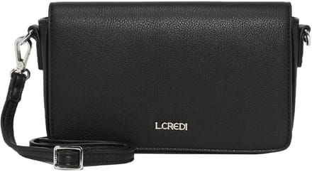 L.CREDI Schoudertas Koppeling Jane Clutch Black Zwart