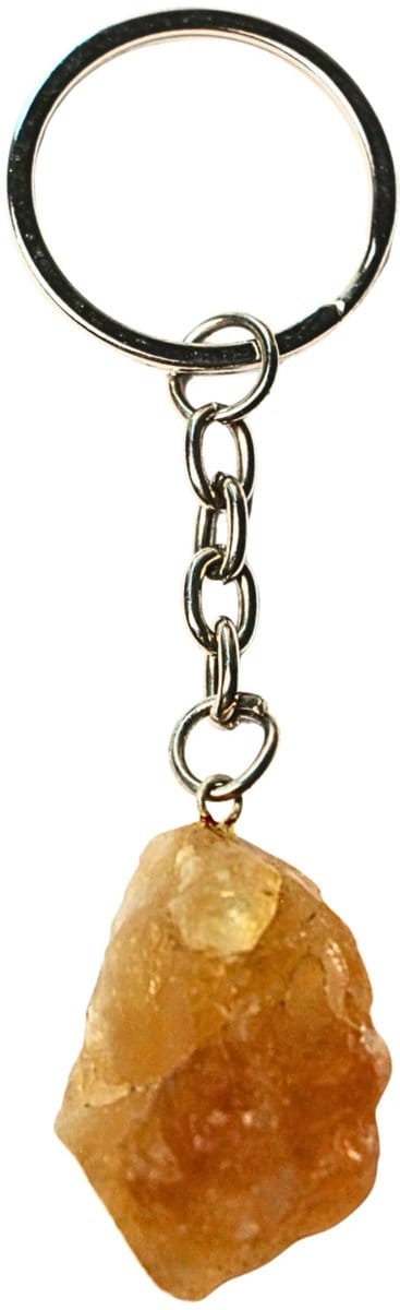 Sleutelhanger Citrien ruw (verhit)