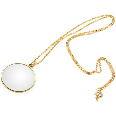 5X Vergrootglas Monocle Lens Ketting Vergrootglas Loep (Goud)