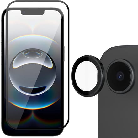 Screenprotector & Camera Protector geschikt voor iPhone 16e - Volledig Dekkend Glas
