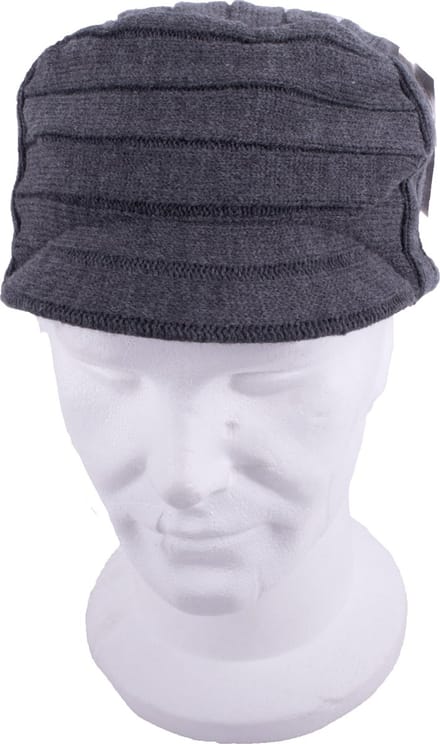 Muts met Klep Unisex, Donker Grijs, 58-60 cm.