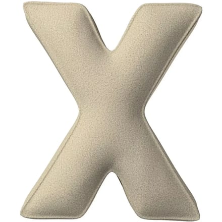 Kussen letter x Yellow Tipi Boucle