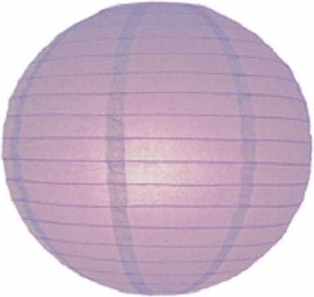 5 x Lampion licht paars 75 cm