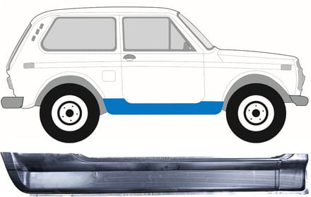 Volledige dorpel voor Lada Niva 1976- / Rechts