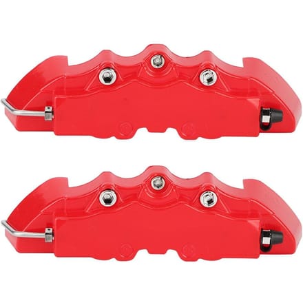 2 STUKS Hoge Kwaliteit ABS Nuttige Auto Universele Schijfrem Klauw Covers Voor Achter Auto Kit red