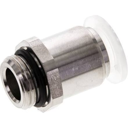 12mm x G3/8'' PA/RVS Insteekfitting Buitendraad EPDM