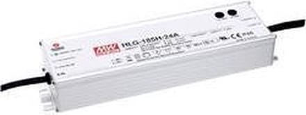 Mean Well HLG-185H-24A LED-driver, LED-transformator Constante spanning, Constante stroomsterkte 187 W 7.8 A 24 V/DC PF