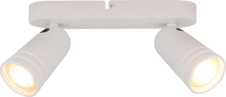 Chericoni Spero Plafondspot - 2 lichts - Ø6 cm - GU10 - Wit