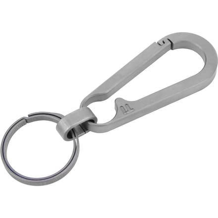 Lichtgewicht Titanium Legering Sleutelhanger Taille Hangende Sleutelhanger Buiten Klimmen SleutelhouderGrijs gray