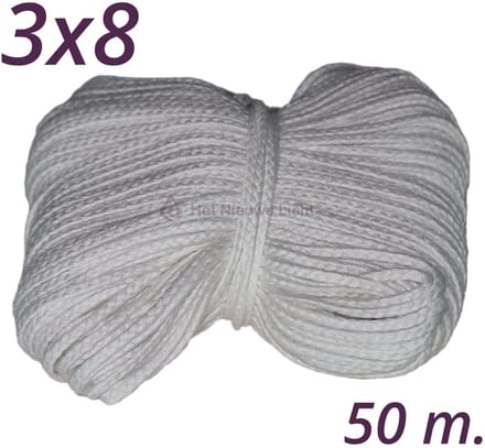 Kaars Lont | HNL 3x8 | 50 meter | Wick | Pit | Wiek | Kaarsenlont.