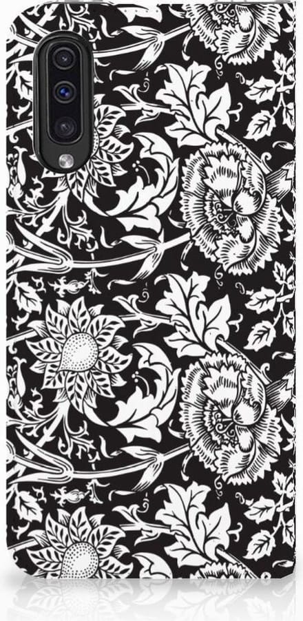 Samsung Galaxy A50 Smart Cover Black Flowers