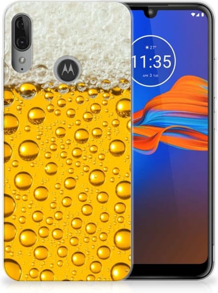 Motorola Moto E6 Plus Siliconen Case Bier