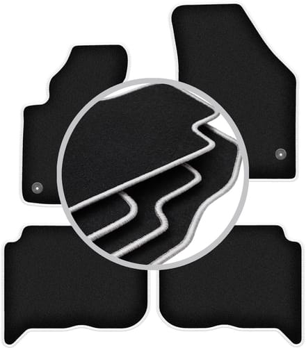 CARLUX-SILVER automatten voor: Volkswagen Touran I minivan (2004-2010)