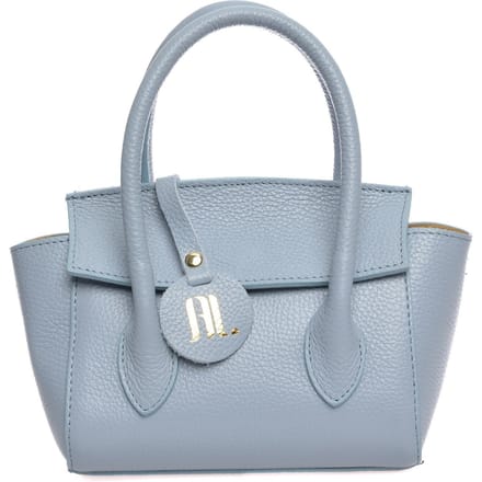Anna Luchini Turquoise Rundleer Tas
