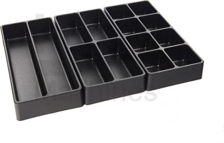 HBM inlay set 3-delig voor gereedschapswagen, 4 cm hoog