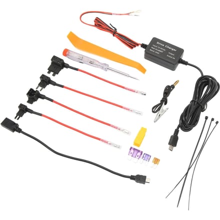 Kit de câblage pour Dash Cam Adaptateur MINI USB 12V‑30V vers 5V Sûr pour Caméra Rétroviseur Navigateur GPS gray