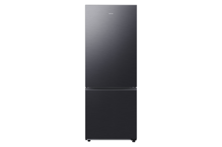 Samsung Koel-vriescombinatie 75cm breed AI Energy Mode 538L Black Stainless Steel