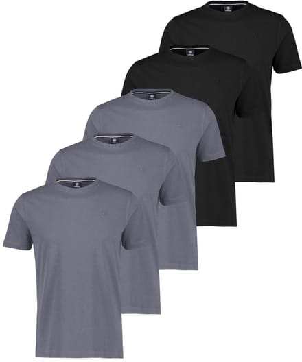 LERROS Heren t-shirt 5 pack Basic