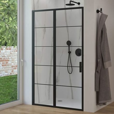 Sturotec 3060 hinged door with fixed element 80 x 200 cm for niche with nano-coating R-BE-L80-FFF