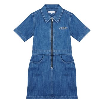 Korte Jurk Tommy Hilfiger ZIP SS DRESS WASHED