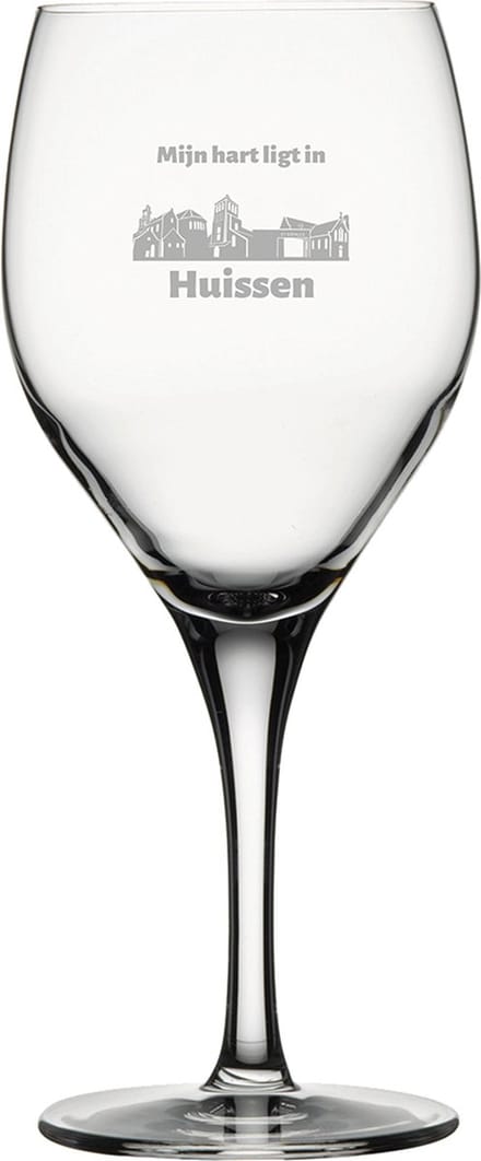 Gegraveerde Rode wijnglas 42,5cl Huissen