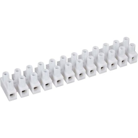 TRU COMPONENTS Kroonsteen Flexibel: 0.75-2.5 mm² Massief: 0.75-2.5 mm² Aantal polen: 12 Wit 10 stuk(s)