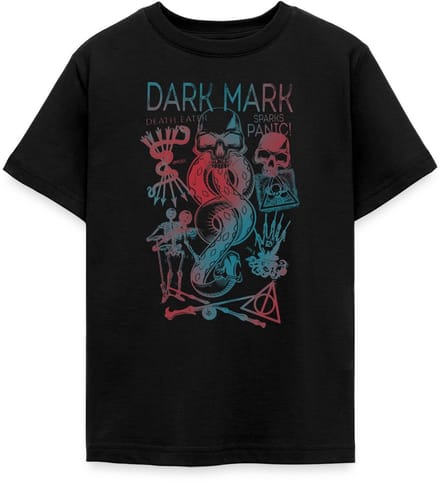 Harry Potter Duistere Teken & Gruzielement Ontwerp T-Shirt Tiener