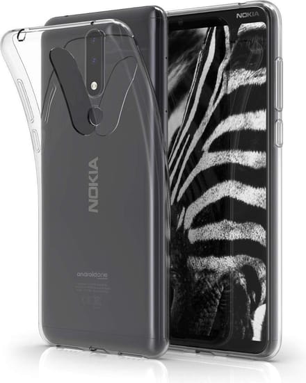 Hoesje Geschikt voor: Nokia 3.1 Plus - Silicone - Transparant