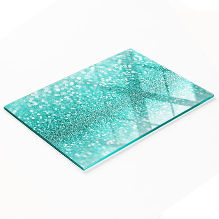 Decoratieve glazen snijplank met afbeeldingen, 80x52 cm