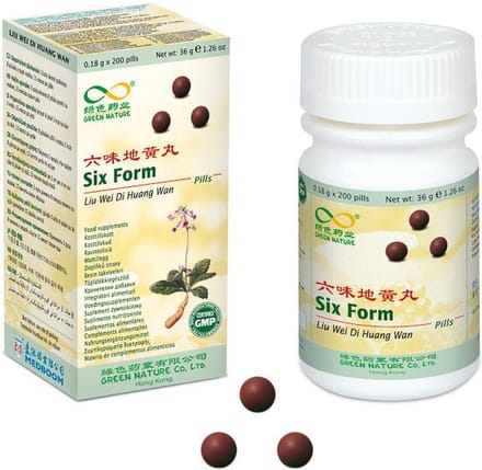 Six Form - Liu Wei Di Huang Wan - Diabetes, tekort aan energie