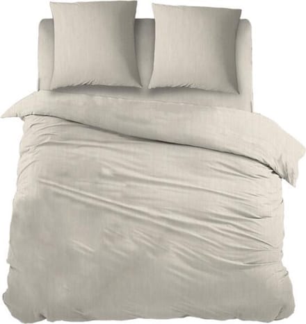 Snoozing Brigitte - Dekbedovertrek - Lits-jumeaux - 260x200/220 cm + 2 kussenslopen 60x70 cm - Beige