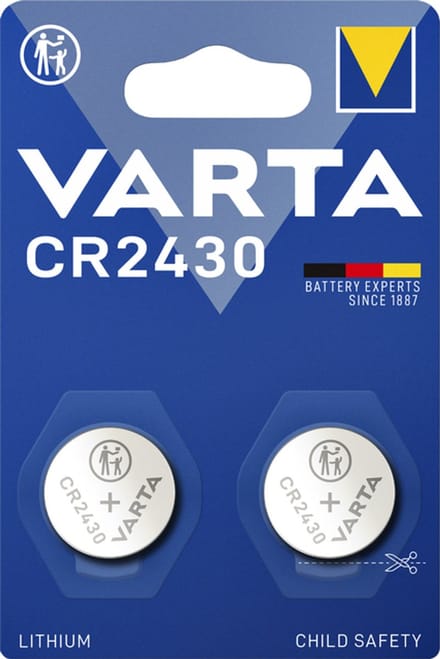 Batterij varta knoopcel 2x cr2430 lithium | 10 stuks