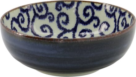 Tokyo Design Studio – Ten Karakusa Kom – Blauw/Wit – Ø 15 cm – 650 ml – Porselein