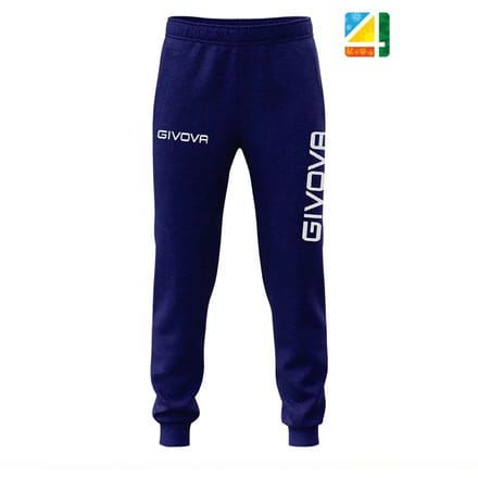 Joggingbroek Givova Broek Groot Logo Blauw - XL