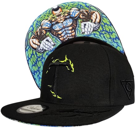 Capiche® Snapback Pet – Getatoeërd – Zwart – Verstelbaar met Druksluiting – Pet Mannen – Tattooed