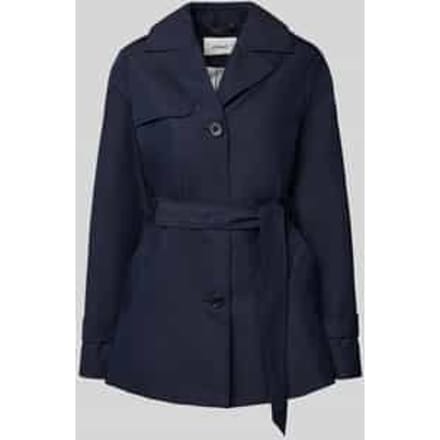 Regular fit Trenchcoat van Katoenmix