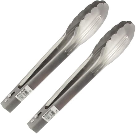 Set van 2 multifunctionele keukenknijpers volledig roestvrij staal 23 cm Fackelmann