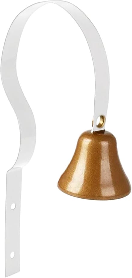 Huisdier Deurbel - Hond Klokken - Zindelijkheidstraining - Messing Constructie - 18 cm Lang - Messing