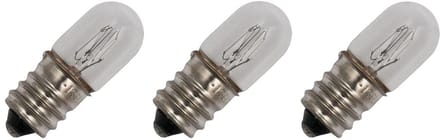 Signaallamp E12 130V 5W - 38 mAh - 3 stuks - T13 Gloeilamp Ø13mm - 33mm - 2500K - Dimbaar