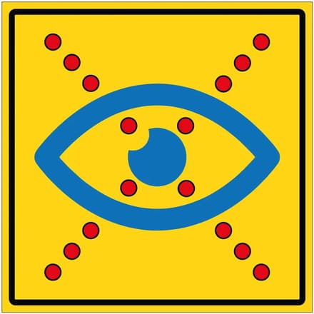 Limited vision sticker | 10 x 10 cm